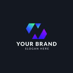 Fototapeta premium initials n logo. modern and creative branding ideas for business companies