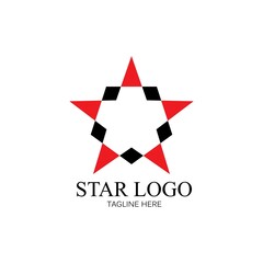 Obraz premium Star icon Template vector illustration design