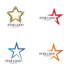 Star icon Template vector illustration design