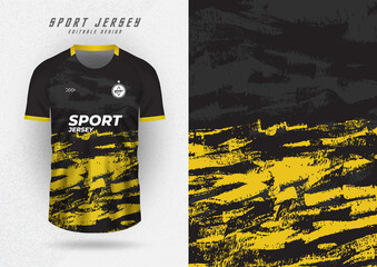 Background mockup for sports jerseys, jerseys, running shirts, yellow and black stripes.