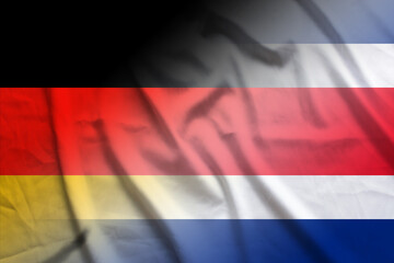 Germany and Costa Rica political flag international contract CRI DEU
