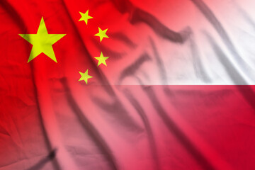 China and Chile national flag transborder relations CHN CXR