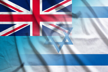 Tuvalu and Israel political flag international relations ISR TUV