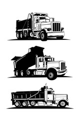 dump truck logo design icon vector  © THE LASTMINI