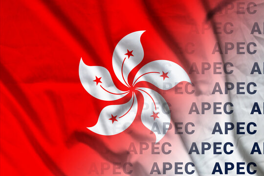 Hong Kong flag APEC banner organization
