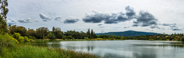Los Gatos Vasona Lake Panorama View