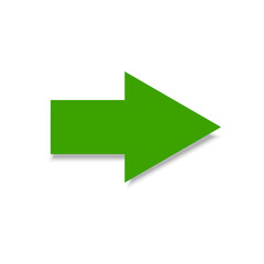 Green right arrow. Vector illustration. stock image.