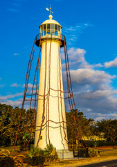 The Biloxi Lighthouse was erected in 1848 and was one of the first cast-iron lighthouses in the South. It is the city’s signature landmark and has become a  symbol of the city’s resolve and resilience