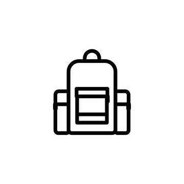 Icono de mochila de viaje