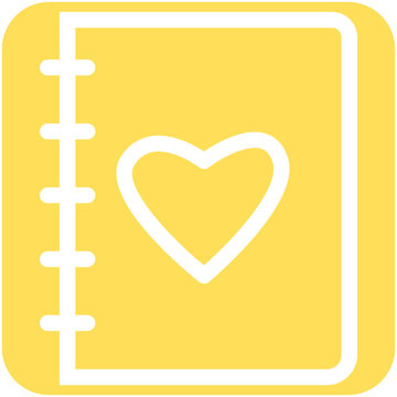 Agenda Book Collection Favourite Notes Special Wishlist Icon