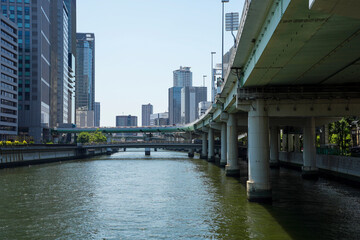 Obraz premium 大阪 都市風景
