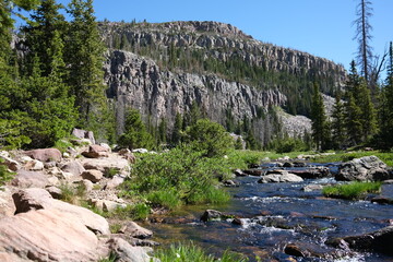 Summer Streams and Cliffs