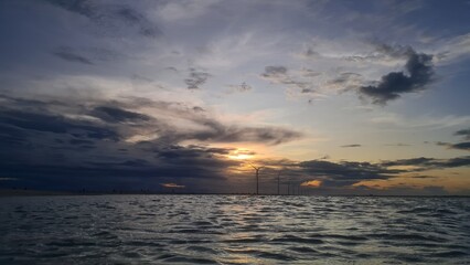Fototapeta premium sunset over the sea