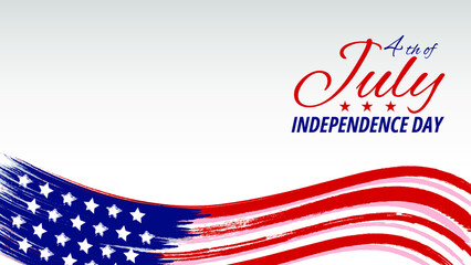 4th of july background with copy space
