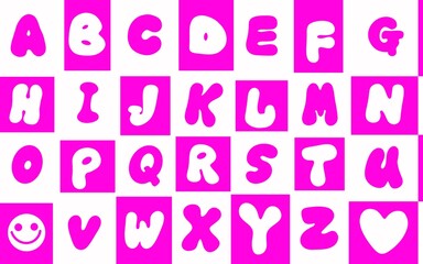 School English alphabet pattern for kids and fabrics and wrapping paper and notebooks and packaging and hobbies