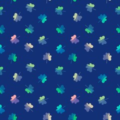 Seamless saint patrick day pattern with shamrock for wrapping paper and clothes print and notebooks and festive