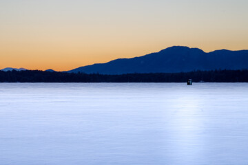 Fototapeta premium Fishing at Sunrise
