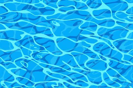 blue water surface background, realistic illustration, vector.