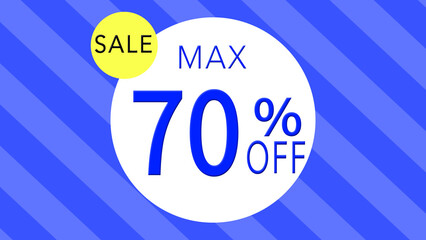 70%割引を表示する背景