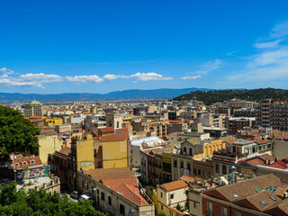 Fototapeta na wymiar view of the city of the Caglari