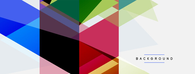 Color triangles composition, geometric abstract background. Techno or business concept, pattern for wallpaper, banner, background, landing page