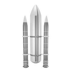 3D illustration fuel tank with boosters