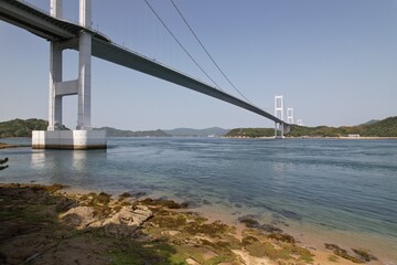 ドローンショット　海