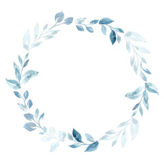 Turquoise greenery wreath. Rustic wedding greenery. Mint, blue, green tones. Watercolor save the date card.