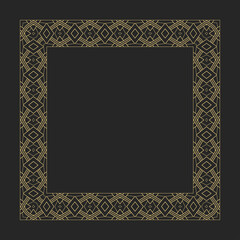 Decorative circular ornament.