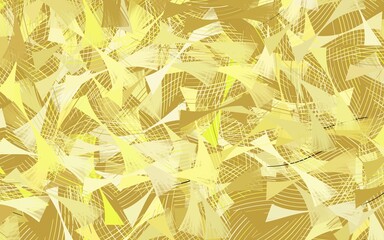 Light Yellow vector pattern with bent lines.