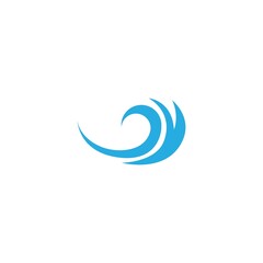 Fototapeta na wymiar water waves logo illustration design