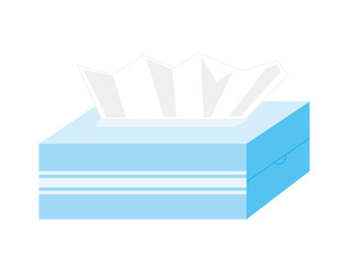 ティッシュペーパー　箱ティッシュ　ベクターイラスト