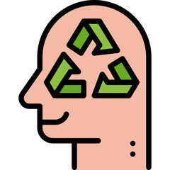 awareness filled outline icon