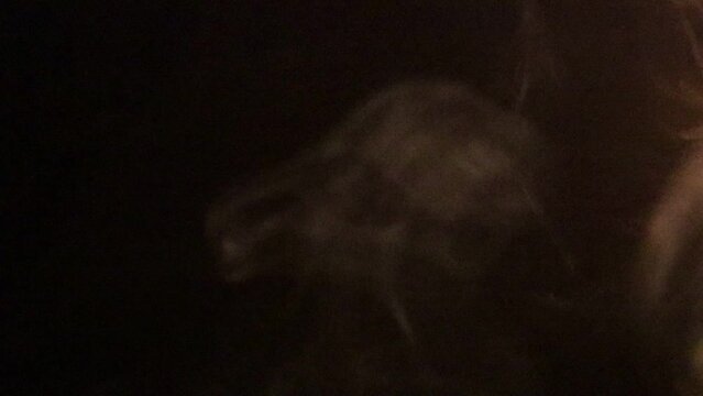 Candle light on black backround