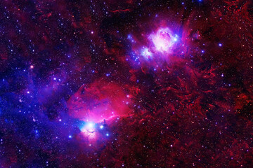 Beautiful space nebula. Elements of this image furnished by NASA