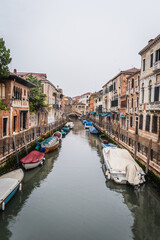 View of a Canal in Venice, Veneto, Italy, Europe, World Heritage Site