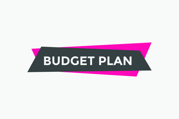 budget plan text button sign template. social media post design

