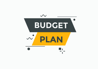 budget plan text button sign template. social media post design
