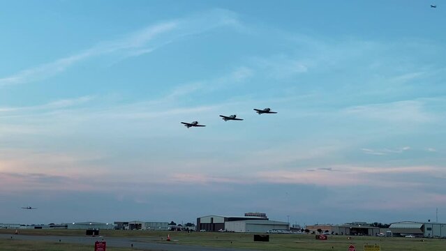 Addison, Texas - July 4, 2022: Kaboom Town 4th of July Airshow