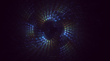 3D rendering abstract round light background