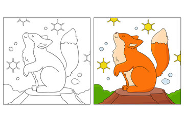 Hand Drawn Cute Animal Coloring Pages for kids 4