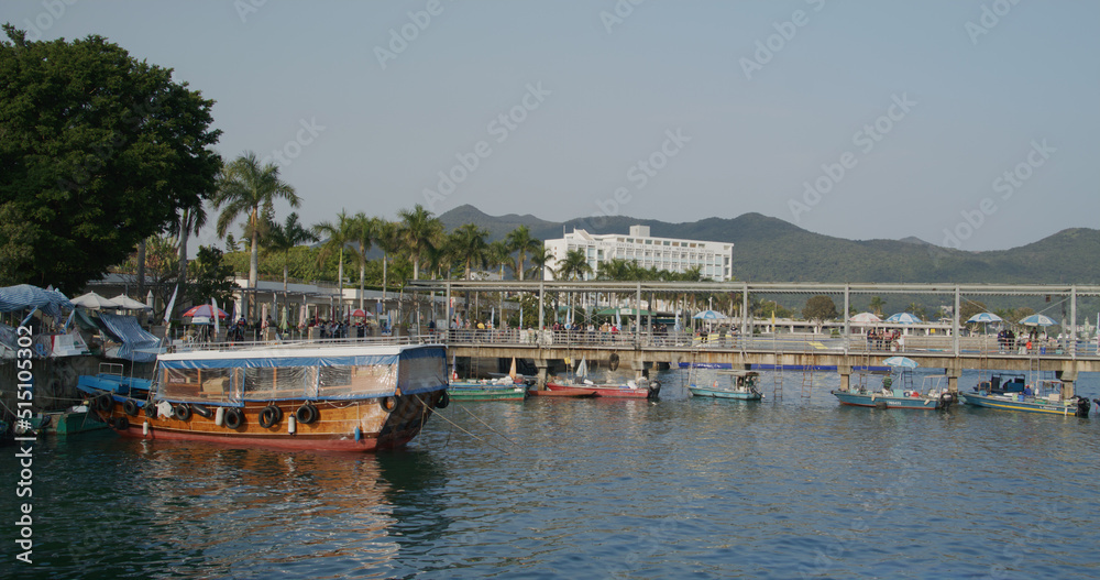 Wall mural Hong Kong Sai Kung Pier