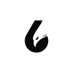 eagle in the number six