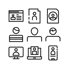 account icon or logo isolated sign symbol vector illustration - high quality black style vector icons
