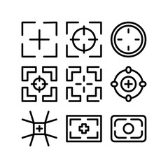 focus icon or logo isolated sign symbol vector illustration - high quality black style vector icons
