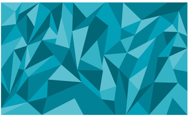 polygonal background in blue realistic style. Vector stock illustration. Geometric figures. Texture