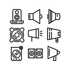 speaker icon or logo isolated sign symbol vector illustration - high quality black style vector icons
