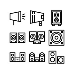speaker icon or logo isolated sign symbol vector illustration - high quality black style vector icons
