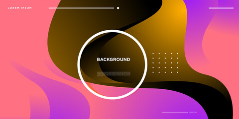 Vector Colorful gradient abstract minimalist background for banner and landing page