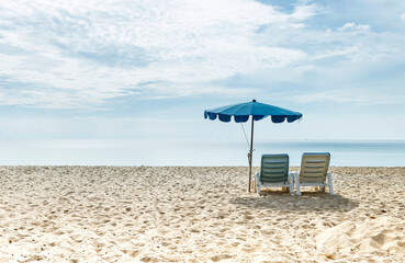 Relaxing on the tropical island in south of Thailand, peacful beach tourist attraction, summer season